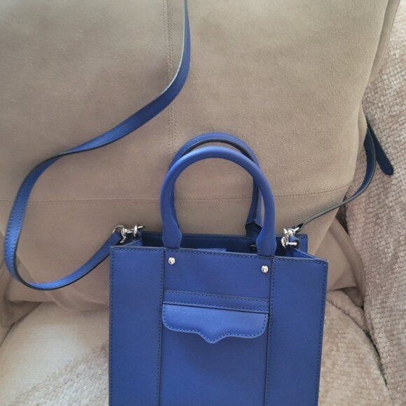 Rebecca Miinkoff Mini Tote-Electic Blue-Great Condition-Like New!!! - Picture 9 of 12